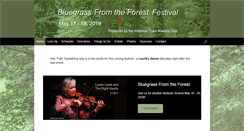 Desktop Screenshot of bluegrassfromtheforest.com