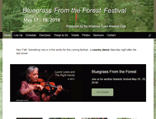 Tablet Screenshot of bluegrassfromtheforest.com